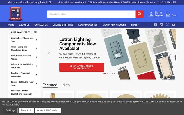 Screenshot of grandbrass.com