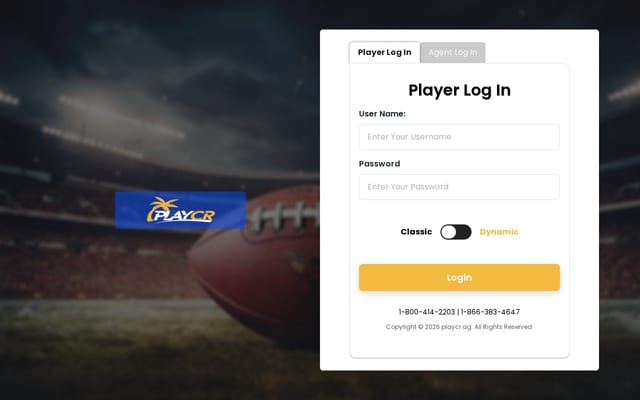 Screenshot of playcr.ag