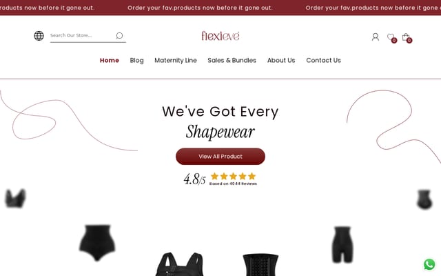 Screenshot of flexieve.com