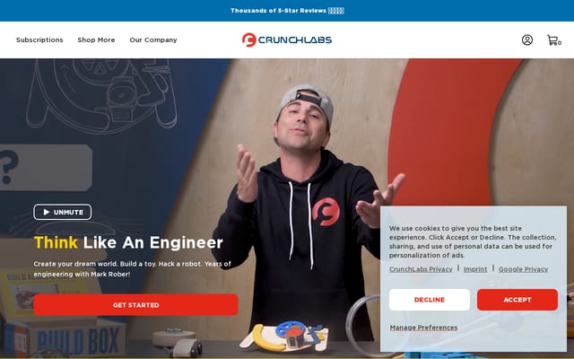 Screenshot of markrober.com