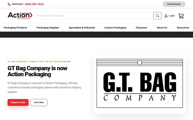 Screenshot of gtbag.com