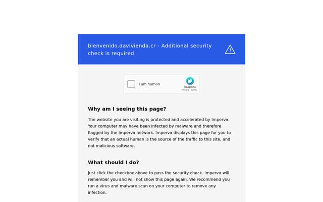 Screenshot of davivienda.cr