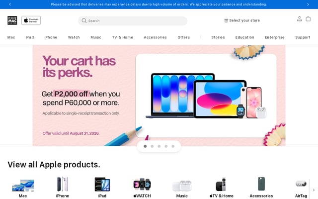 Screenshot of powermaccenter.com