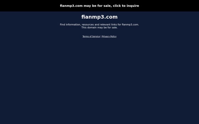 Screenshot of fianmp3.com