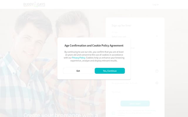 Screenshot of buddygays.com