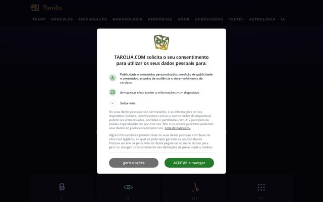 Screenshot of tarolia.com