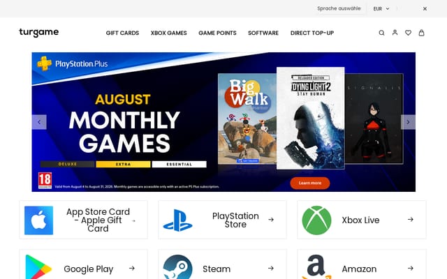 Screenshot of turgame.com