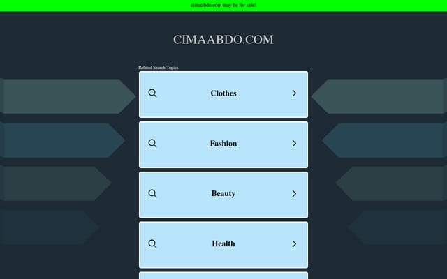 Screenshot of cimaabdo.com