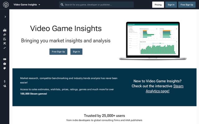Screenshot of vginsights.com