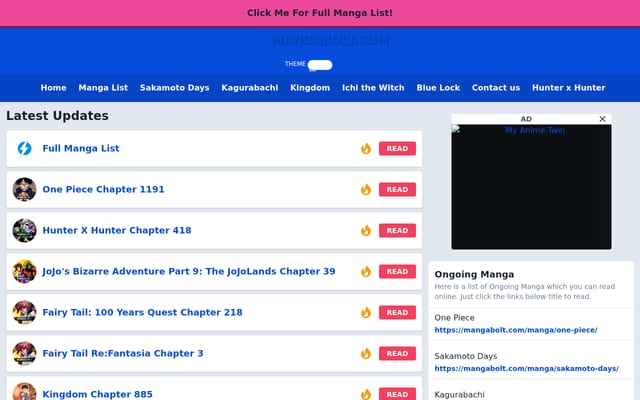 Screenshot of readmha.com