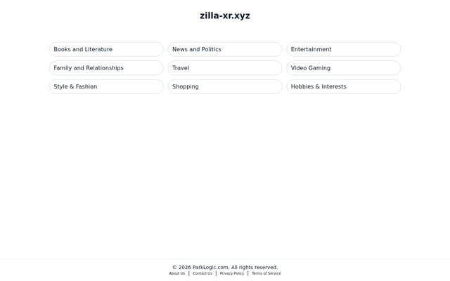 Screenshot of zilla-xr.xyz