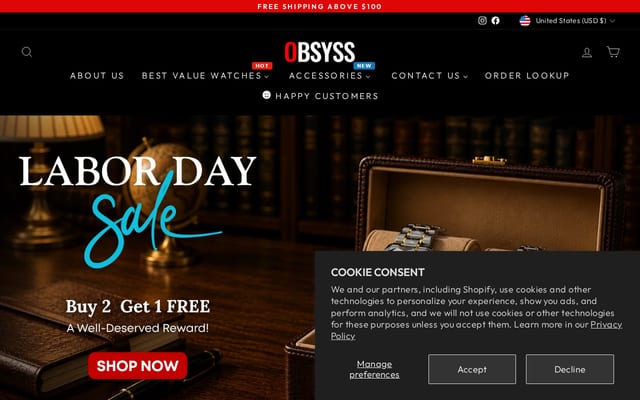 Screenshot of obsyss.com