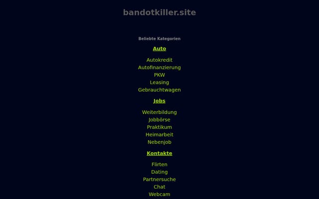 Screenshot of bandotkiller.site