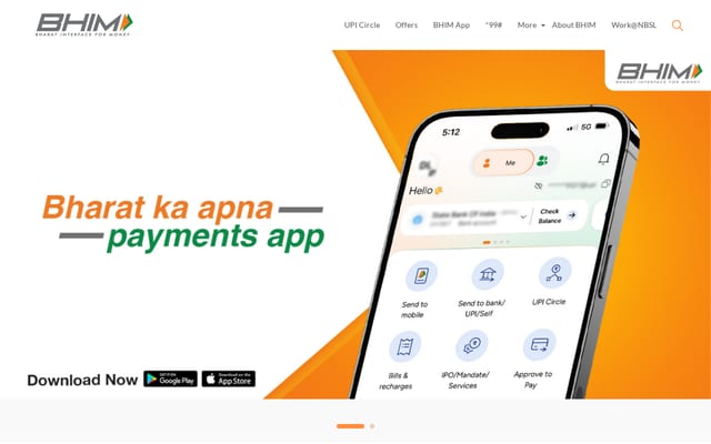 Screenshot of bhimupi.org.in