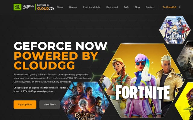 Screenshot of cloud.gg