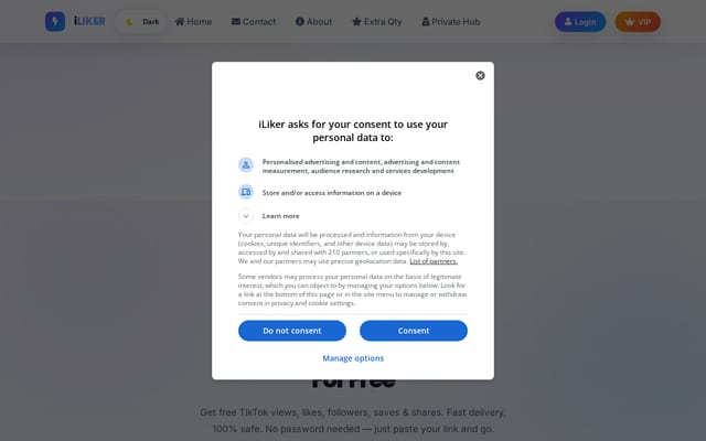 Screenshot of iliker.net