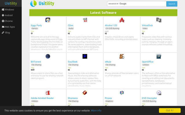 Screenshot of usitility.com