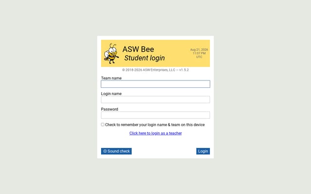 Screenshot of aswbee.com