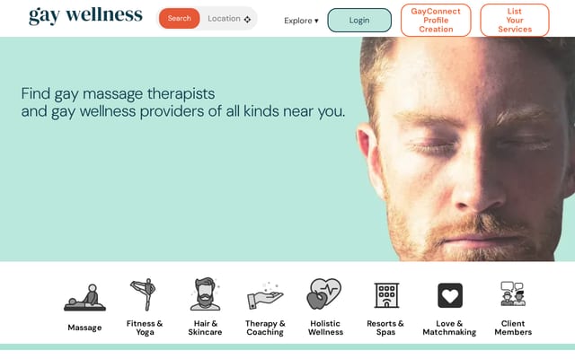 Screenshot of gaywellness.com