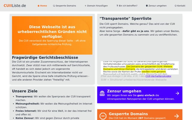 Screenshot of cuiiliste.de