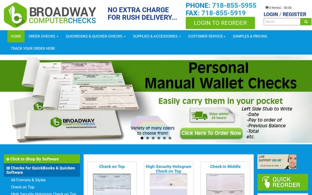 Screenshot of broadwaycomputerchecks.com