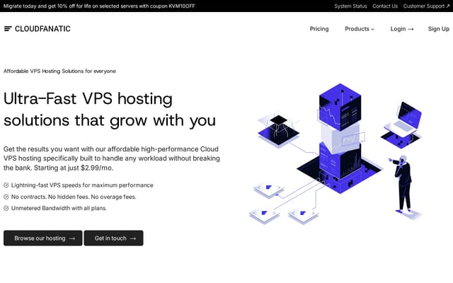 Screenshot of cloudfanatic.net