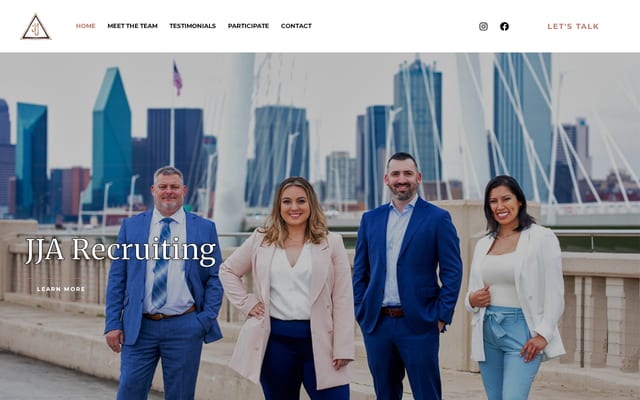 Screenshot of jjarecruiting.com