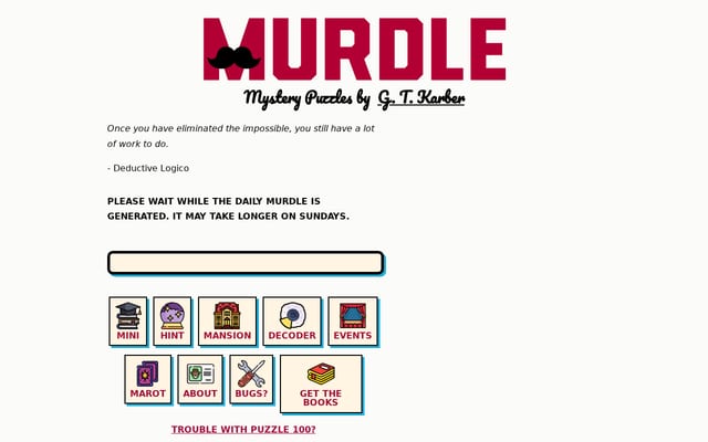 Screenshot of murdle.com