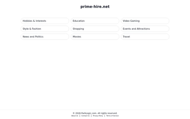Screenshot of prime-hire.net