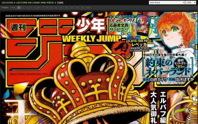 Screenshot of lelscans.net