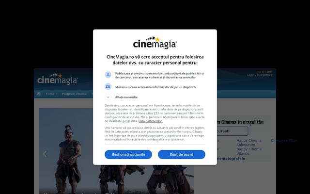 Screenshot of cinemagia.ro