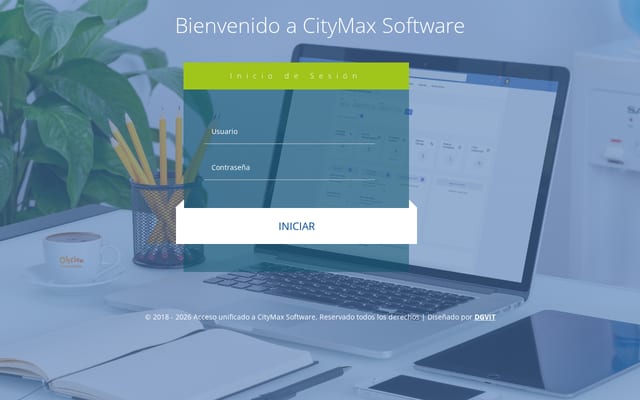 Screenshot of citymax-crm.com