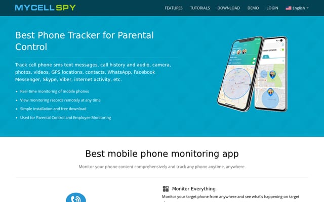 Screenshot of mycellspy.com