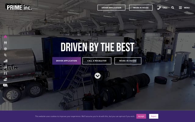 Screenshot of primeinc.com