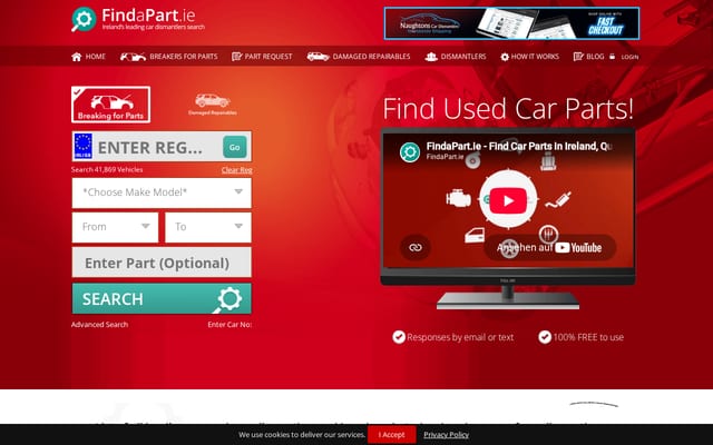 Screenshot of findapart.ie