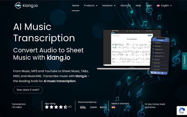 Screenshot of klang.io