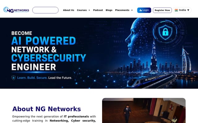 Screenshot of ngnetworks.in