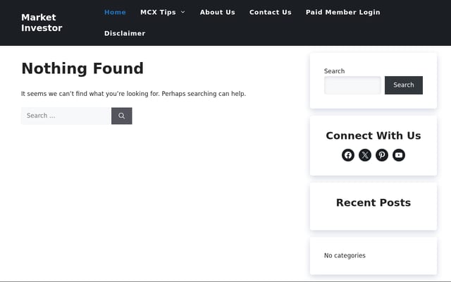 Screenshot of marketinvestor.in