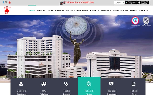 Screenshot of dmhospital.org