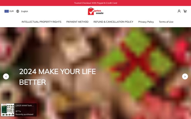 Screenshot of getexcessive.com