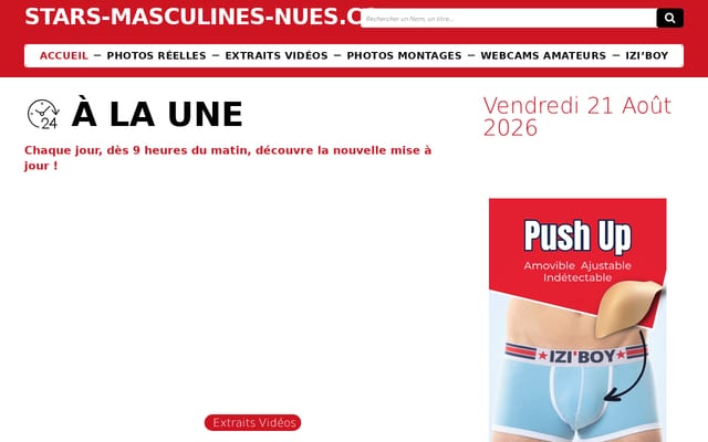 Screenshot of stars-masculines-nues.com