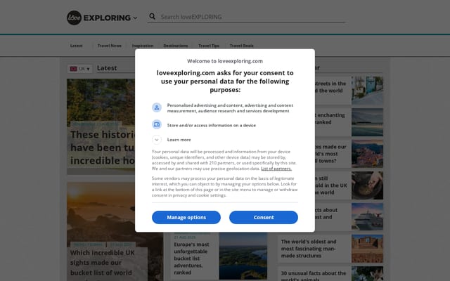 Screenshot of loveexploring.com