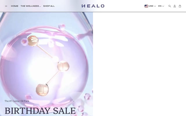 Screenshot of healo.store
