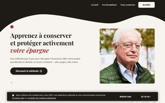 Screenshot of universitedelepargne.fr
