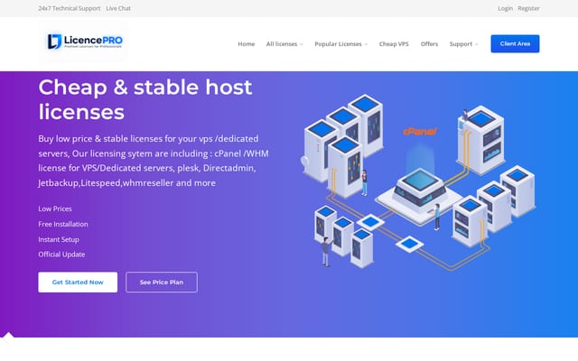 Screenshot of licencepro.net