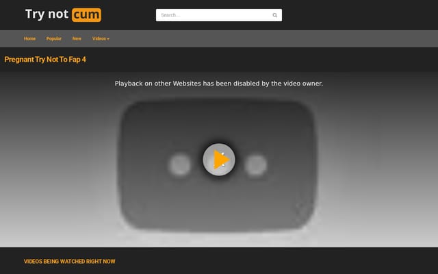 Screenshot of trynotcum.com