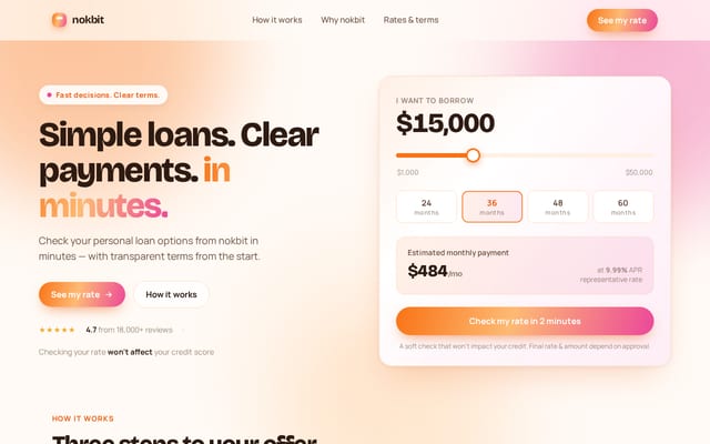 Screenshot of nokbit.com