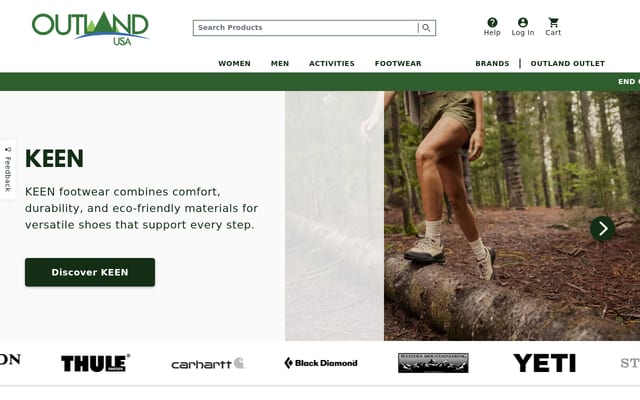 Screenshot of outlandusa.com