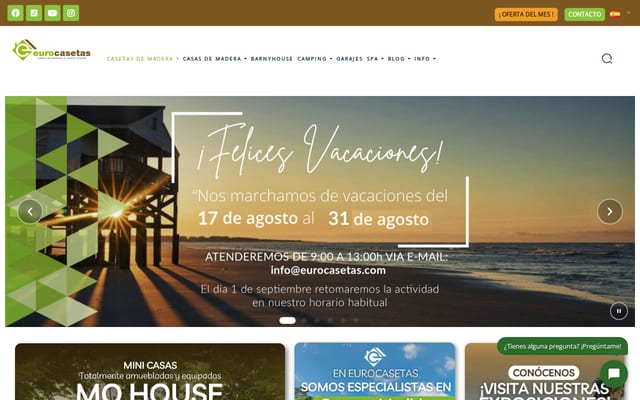 Screenshot of eurocasetas.com