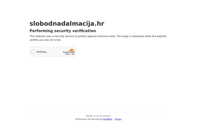 Screenshot of slobodnadalmacija.hr